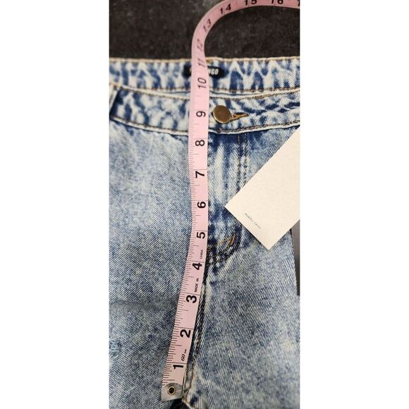 NEW Flamingo Distressed Low Rise Straight Leg Jeans - Picture 4 of 7